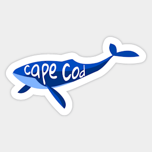 Cape Cod Massachusetts Whale Sticker